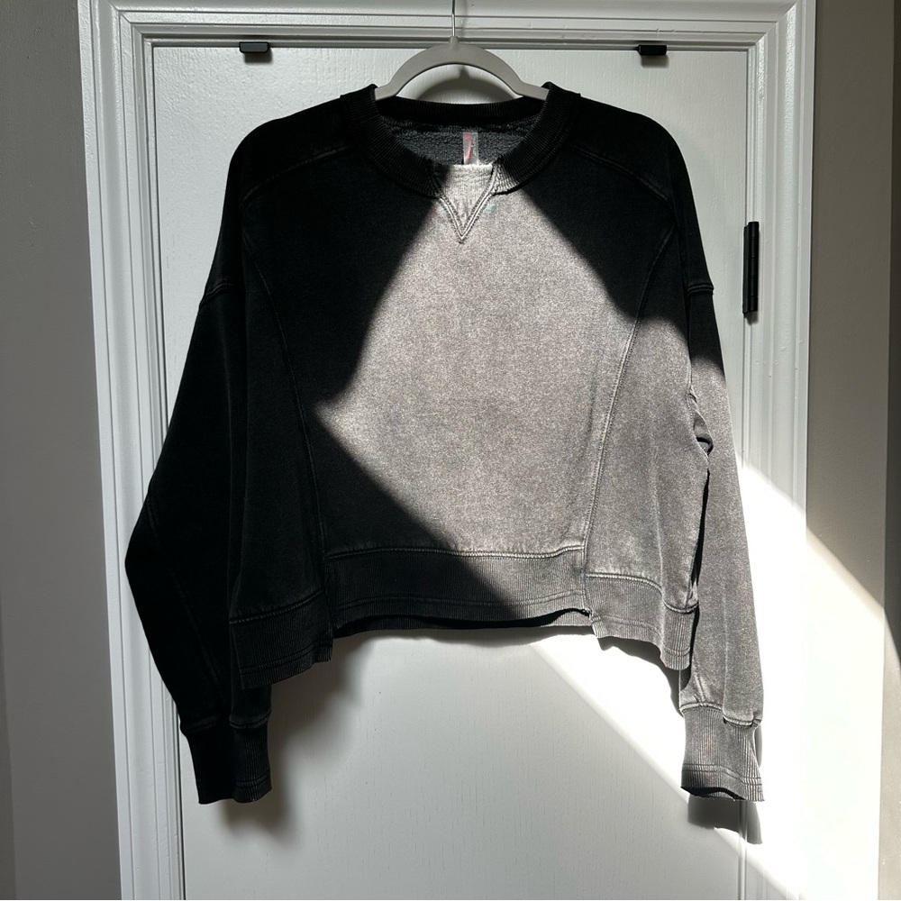 Free People Movement Black Intercept Pullover